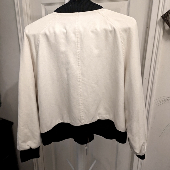 Amass Collection B&W Faux Suede Bomber Size: S - Picture 4 of 4